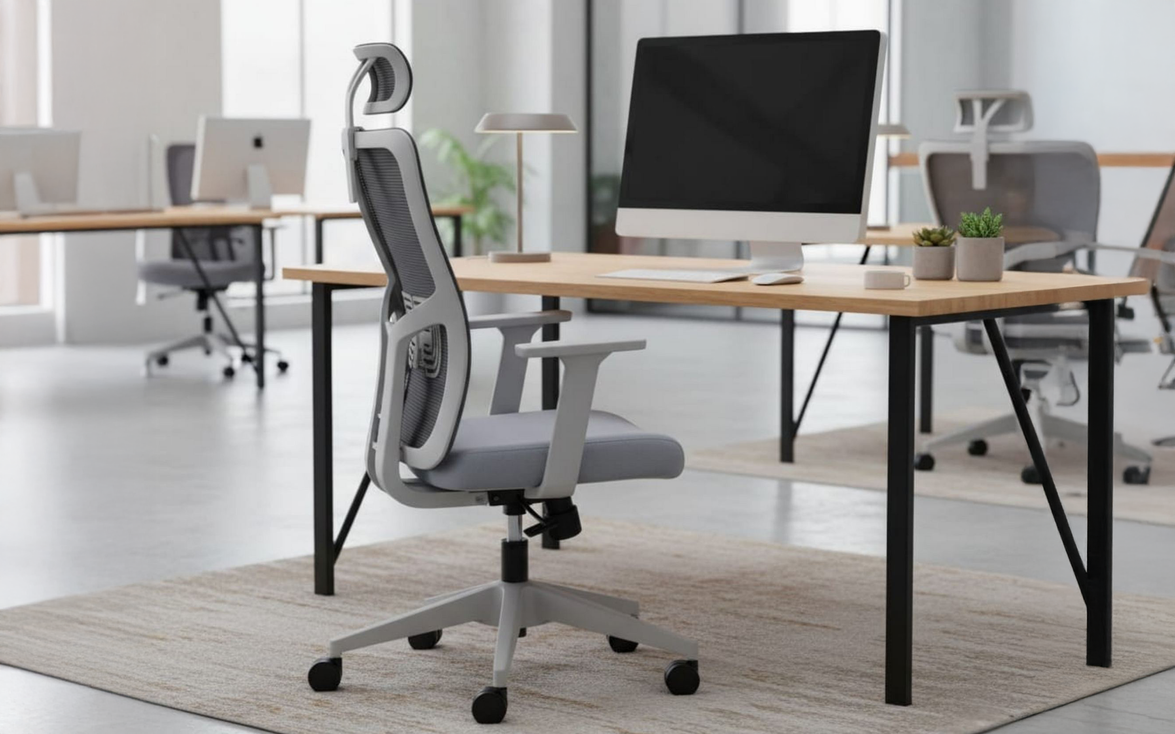 Scaun de birou Stelo, gri  1